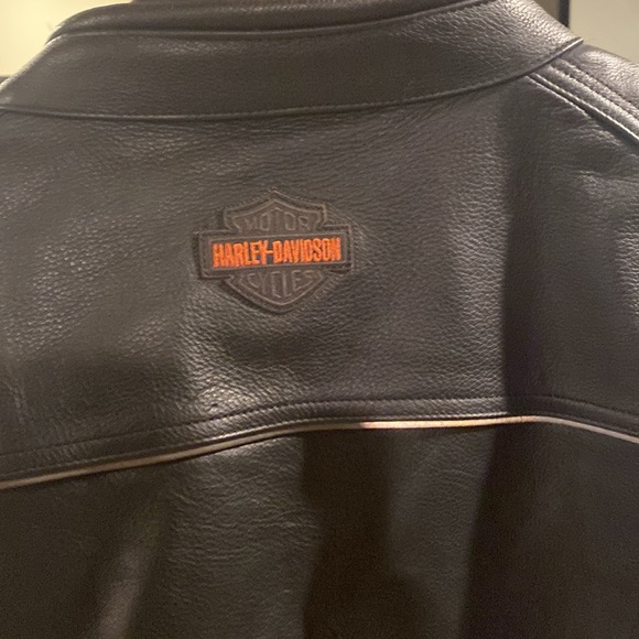 Harley-Davidson Men's Vanocker Waterproof Triple Vent Leather Jacket Size 4XL - Picture 3 of 9